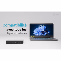 i-tec Universal Intelligent Dual Display Docking Station + Power Delivery 100W - Vue supplémentaire 3