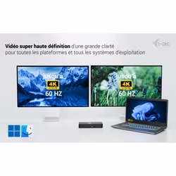 i-tec Universal Intelligent Dual Display Docking Station + Power Delivery 100W - Vue supplémentaire 4