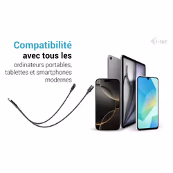i-tec USB-C Cable Splitter Audio/Data + Power Delivery 100W - Vue supplémentaire 7