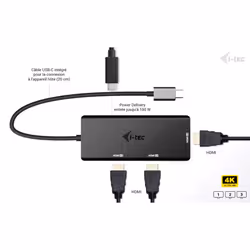 i-tec USB-C Triple 4K HDMI Video Adapter, Power Delivery 100W - Vue supplémentaire 5