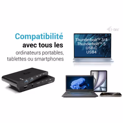 i-tec KVM Docking Station HDMI for 2 hosts, Power Delivery 2x 100W - Vue supplémentaire 5