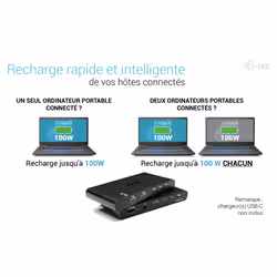 i-tec KVM Docking Station HDMI for 2 hosts, Power Delivery 2x 100W - Vue supplémentaire 8