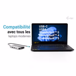 i-tec USB-C Metal Nano 3x Display (DP, HDMI and VGA) Docking Station + Power Delivery 100 W - Vue supplémentaire 5