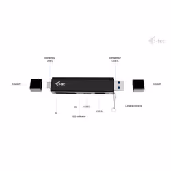 i-tec USB-C/USB-A Dongle SD, TF and 2x USB (1x USB-A, 1x USB-C) - Vue supplémentaire 5