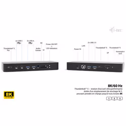 i-tec Thunderbolt 5 Triple Display Docking Station, M.2 slot, 6x USB, 2.5GLAN + Power Delivery 140W - Vue supplémentaire 4