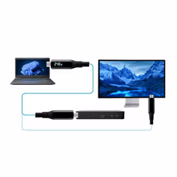 i-tec Thunderbolt 4/USB4 Class Pro Cable 240W with LCD (40 Gbps, 150 cm) - Vue supplémentaire 4
