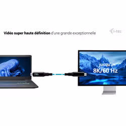 i-tec Thunderbolt 4/USB4 Class Pro Cable 240W with LCD (40 Gbps, 150 cm) - Vue supplémentaire 7