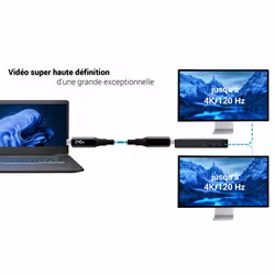 i-tec Thunderbolt 4/USB4 Class Pro Cable 240W with LCD (40 Gbps, 150 cm) - Vue supplémentaire 8
