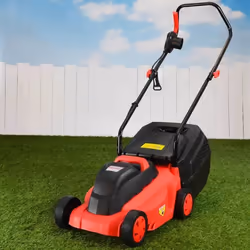 HECHT jardin 1000 Tondeuse à gazon électrique 1000 W boîtier robuste Hauteur coupe 25/40/55 Capacité du bac 35 l Largeur de c ...