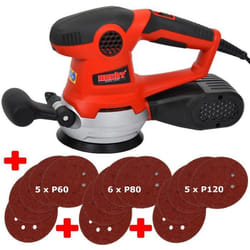 HECHT 1764 ponceuse portative Ponceuse orbitale 13000 tr/min Noir, Rouge 450 W
