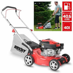 Hecht 540 Tondeuse à gazon essence 4temps largeur de coupe 406cm 700m2 bac de 40L