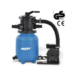 Hecht - jardin 302200 Système de filtre à sable de piscine 6 m3/h 200 w Capacité de sable 12kg