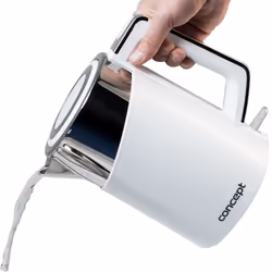 Concept RK3170 bouilloire 1,7 L 2200 W Acier inoxydable, Blanc