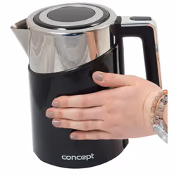 Concept RK3171 bouilloire 1,7 L 2200 W Noir, Métallique