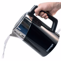 Concept RK3171 bouilloire 1,7 L 2200 W Noir, Métallique