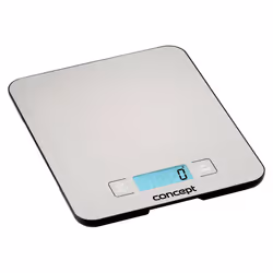 Concept VK5710, Balance de ménage électronique, 15 kg, 1 g, Acier inoxydable, Comptoir, Rectangle