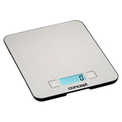 Concept VK5710 escabeaux de cuisine Acier inoxydable Comptoir Rectangle Balance de ménage électronique