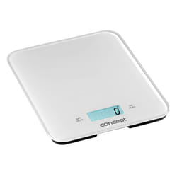 Concept VK5711 escabeaux de cuisine Blanc Comptoir Rectangle Balance de ménage électronique