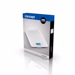 Concept VK5711 escabeaux de cuisine Blanc Comptoir Rectangle Balance de ménage électronique
