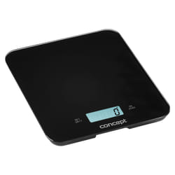 Concept VK5712 escabeaux de cuisine Noir Comptoir Rectangle Balance de ménage électronique