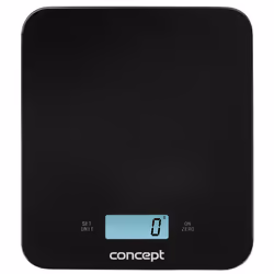 Concept VK5712 escabeaux de cuisine Noir Comptoir Rectangle Balance de ménage électronique