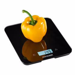 Concept VK5712 escabeaux de cuisine Noir Comptoir Rectangle Balance de ménage électronique