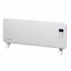 Concept KS4000, Chauffage de ventilateur électrique, IP24, Intérieure, Sol, Mur, Blanc, Verre