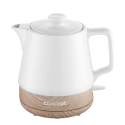 Concept RK0060 bouilloire 1 L 1200 W Blanc, Bois