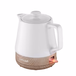 Concept RK0060 bouilloire 1 L 1200 W Blanc, Bois