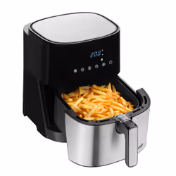 Concept FR5000 friteuse Unique 5 L 1700 W Friteuse d’air chaud Noir, Acier satin