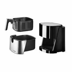 Concept FR5000 friteuse Unique 5 L 1700 W Friteuse d’air chaud Noir, Acier satin