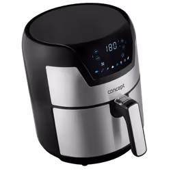 Concept FR3500 friteuse Unique 3,5 L Autonome 1500 W Friteuse d’air chaud Noir, Métallique