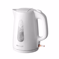 Concept RK2380, 1,7 L, 2200 W, Blanc, Indicateur de niveau d'eau, Arrêt de sécurité en cas de surchauffe, Sans fil