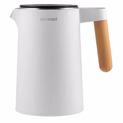 Concept RK3300, 1,5 L, 2200 W, Blanc, Plastique, Acier inoxydable, Thermostat réglable, Sans fil