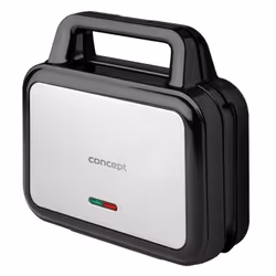 Concept SV3070 gaufrier et appareil à croque-monsieur 900 W Noir, Argent