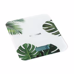 Concept VK5713, Pèse-personne électronique, 15 kg, 1 g, Vert, Blanc, Carré, LCD
