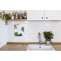 Concept VK5713 escabeaux de cuisine Vert, Blanc Carré Pèse-personne électronique