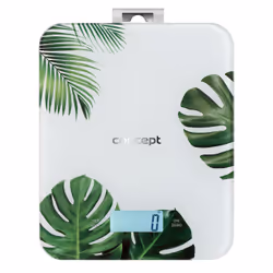 Concept VK5713 escabeaux de cuisine Vert, Blanc Carré Pèse-personne électronique
