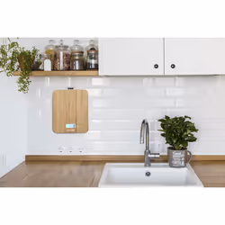 Concept VK5714 escabeaux de cuisine Bambou Carré Pèse-personne électronique