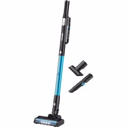 Conception Capacité de poussière : 0,2 L Type de produit : aspirateur balai 2 en 1 Couleur du produit : noir, bleu Type de ba ...