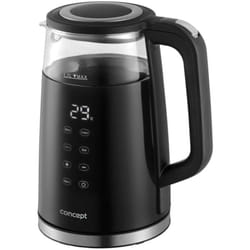Bouilloire à ébullition rapide, volume 1,7 l, avec réglage de la température, 2200 w, noir rk4100 - Concept