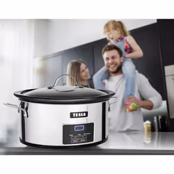 TESLA Electronics SlowCook S800 Deluxe 5,6 L 250 W Noir, Acier inoxydable - Vue supplémentaire 7
