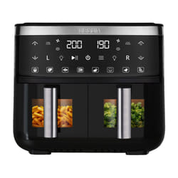Tesla AIRCOOK Q450 XXL Double 7,6 L Autonome 2850 W Friteuse d’air chaud Noir