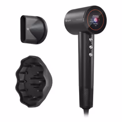 TrueLife HairDryer D9, Secteur, 111000 tr/min, 22,2 m/s, 55 °C, 80 °C, Noir