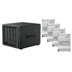 Serveur NAS Synology DS925+ avec 4x disque dur 12TB HAT Enterprise et avec 4 GB RAM