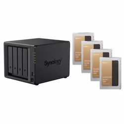 Serveur NAS Synology DS925+ avec 4x SSD 3840GB Enterprise et avec 8GB RAM