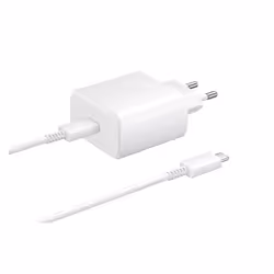 Pack Chargeur Secteur Samsung 45W USB-C avec câble USB-C vers USB-C 18m Samsung Blanc