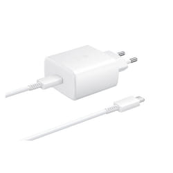 Pack Chargeur Secteur Samsung 45W USB-C avec câble USB-C vers USB-C 18m Samsung Blanc