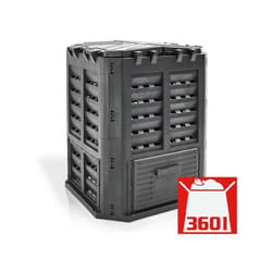 Hecht - 3060 Composteur pour jardin 360L déchets de pelouse Boite de compostage 69 x 69 x 84 cm