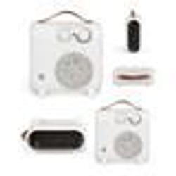 Chauffage soufflant - BLANC - 2000W - 2 Modes de Chauffage - Thermostat ajustable - Sécurité anti-surchauffe